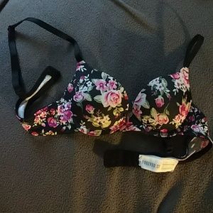 Floral Push Up Bra